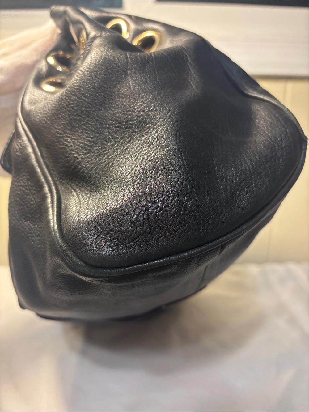 VGUC Jimmy Choo Ramona Shoulder Bag Black Supple Leather - Authentic! Vintage! - Picture 5 of 16
